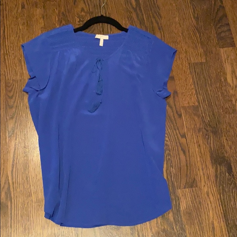 Joie blue silk top size Medium